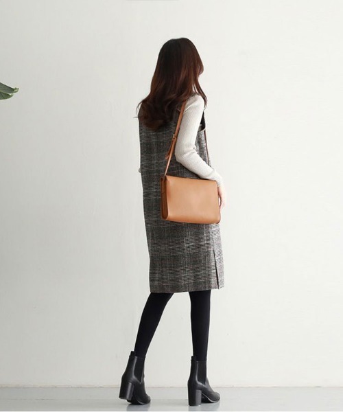 Flugge（フラッジー）の「チェック柄ベストワンピース（ワンピース・レディース・グレー・MEDIUM/LARGE）」の2枚目の写真