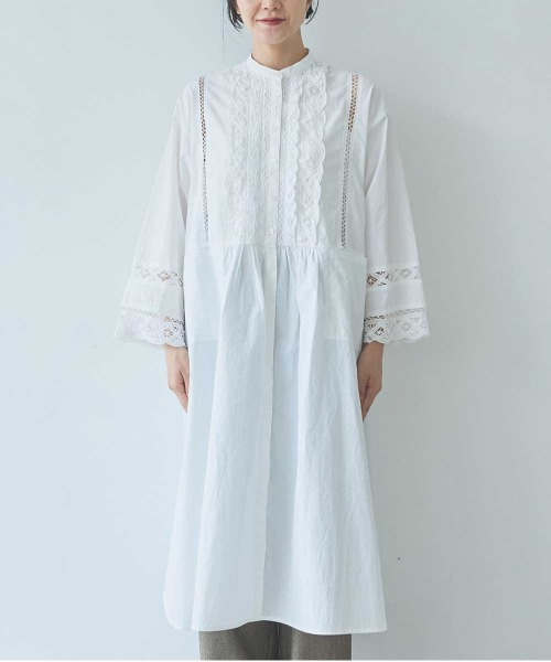 yuni(ユニ )の「Cotton バテンレース shirt one-piece(ワンピース・レディース・ホワイト・FREE)」の8枚目の写真
