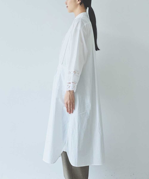 yuni(ユニ )の「Cotton バテンレース shirt one-piece(ワンピース・レディース・ホワイト・FREE)」の9枚目の写真