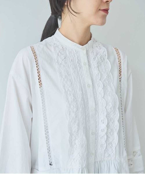 yuni(ユニ )の「Cotton バテンレース shirt one-piece(ワンピース・レディース・ホワイト・FREE)」の12枚目の写真