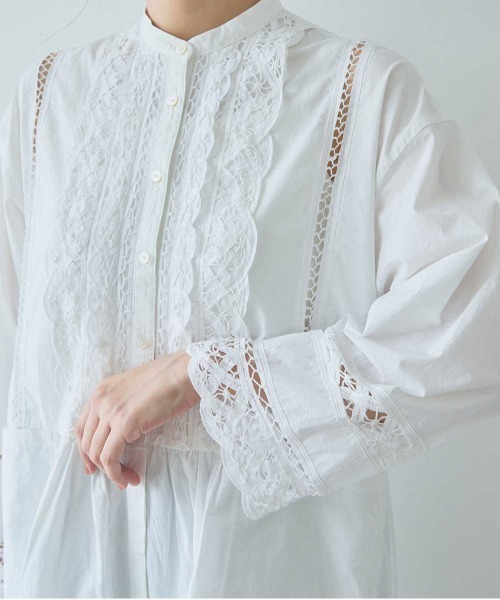 yuni(ユニ )の「Cotton バテンレース shirt one-piece(ワンピース・レディース・ホワイト・FREE)」の14枚目の写真