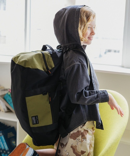 GLOBAL WORK(グローバルワーク)の「3WAY撥水ボストン40L/1063394(ボストンバッグ・キッズ・ブラック×グリーン/ブラック・ONE SIZE)」の21枚目の写真
