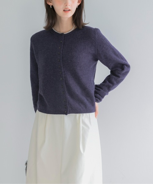 URBAN RESEARCH ROSSO WOMEN（アーバンリサーチ　ロッソ）の「ベビーアルパカコンパクトニット（ニット/セーター・レディース・オフホワイト/ピンク/ミント/ネイビー・FREE）」の3枚目の写真