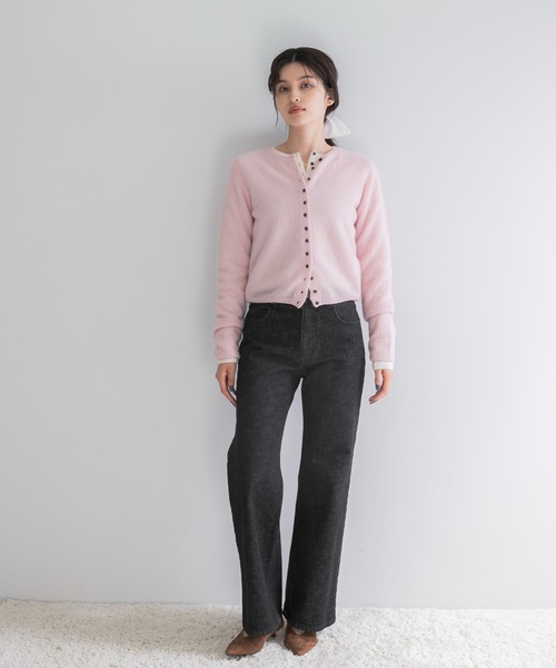 URBAN RESEARCH ROSSO WOMEN（アーバンリサーチ　ロッソ）の「ベビーアルパカコンパクトニット（ニット/セーター・レディース・オフホワイト/ピンク/ミント/ネイビー・FREE）」の14枚目の写真