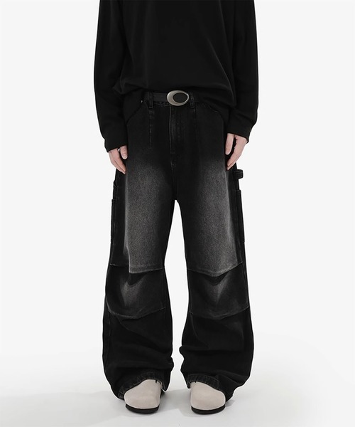 WESTBOY(ウエストボーイ)の「Y2K 立体ニータック デニム カーゴパンツ WO26W7PT12(デニムパンツ・メンズ・ブラック/ブルー・L/M/XL)」の18枚目の写真