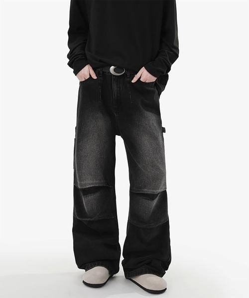 WESTBOY(ウエストボーイ)の「Y2K 立体ニータック デニム カーゴパンツ WO26W7PT12(デニムパンツ・メンズ・ブラック/ブルー・L/M/XL)」の19枚目の写真