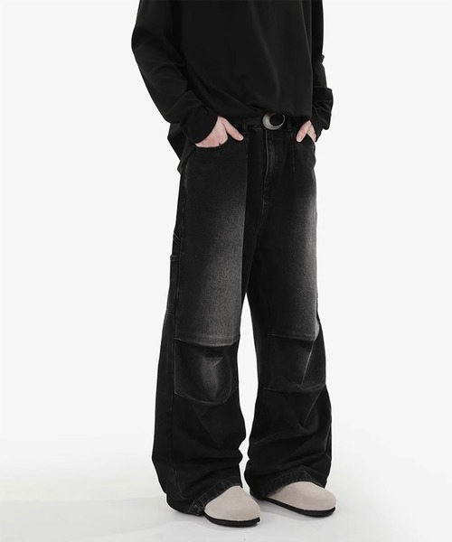 WESTBOY(ウエストボーイ)の「Y2K 立体ニータック デニム カーゴパンツ WO26W7PT12(デニムパンツ・メンズ・ブラック/ブルー・L/M/XL)」の22枚目の写真