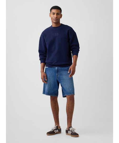 GAP(ギャップ)の「リラックスフィット GAPミニロゴ スウェットシャツ(スウェット・メンズ・ヘザーグレー/ネイビー・M/L/XS/XL/S)」の9枚目の写真