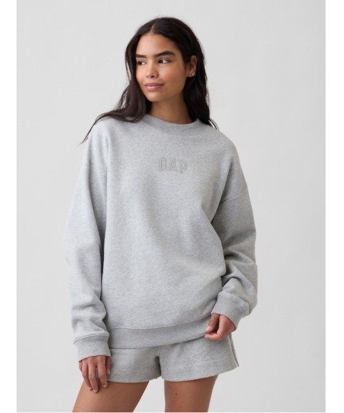 GAP(ギャップ)の「リラックスフィット GAPミニロゴ スウェットシャツ(スウェット・メンズ・ヘザーグレー/ネイビー・M/L/XS/XL/S)」の5枚目の写真