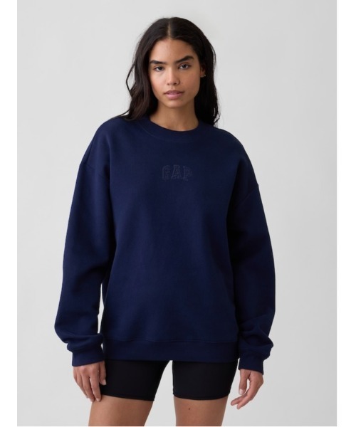 GAP(ギャップ)の「リラックスフィット GAPミニロゴ スウェットシャツ(スウェット・メンズ・ヘザーグレー/ネイビー・M/L/XS/XL/S)」の7枚目の写真