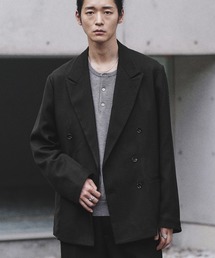 WYM LIDNM(�E�B�� �o�C ���h��)��MELANGE TWEED DOUBLE JACKET�ySET-UP�z(�e�[���[�h�W���P�b�g)
