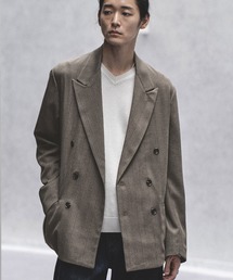 WYM LIDNM（ウィム バイ リドム）の「MELANGE TWEED DOUBLE JACKET【SET-UP】（テーラードジャケット）」