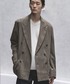 WYM LIDNM（ウィム バイ リドム）の「MELANGE TWEED DOUBLE JACKET【SET-UP】（テーラードジャケット・L）」