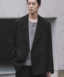 WYM LIDNM（ウィム バイ リドム）の「MELANGE TWEED DOUBLE JACKET【SET-UP】（テーラードジャケット）」