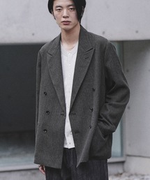 WYM LIDNM（ウィム バイ リドム）の「MELANGE TWEED DOUBLE JACKET【SET-UP】（テーラードジャケット）」