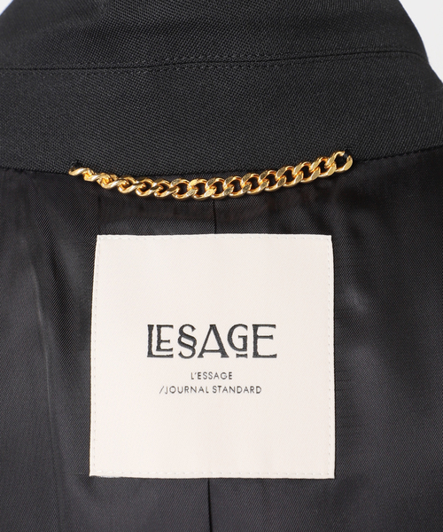 journal standard L'essage(ジャーナルスタンダードレサージュ)の「Doeskinオーバーサイズジャケット(テーラードジャケット・レディース・ブラック/ブラウン系その他・38/36)」の9枚目の写真