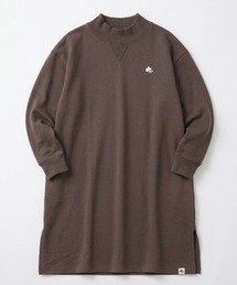 LOGOS park（ロゴスパーク）の「2026AW LOGOS/ロゴス ドロップショルダー スウェット ミニ裏毛 ワンポイントロゴ モックネックチュニック（チュニック）」