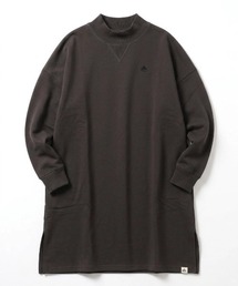 LOGOS park（ロゴスパーク）の「2026AW LOGOS/ロゴス ドロップショルダー スウェット ミニ裏毛 ワンポイントロゴ モックネックチュニック（チュニック）」