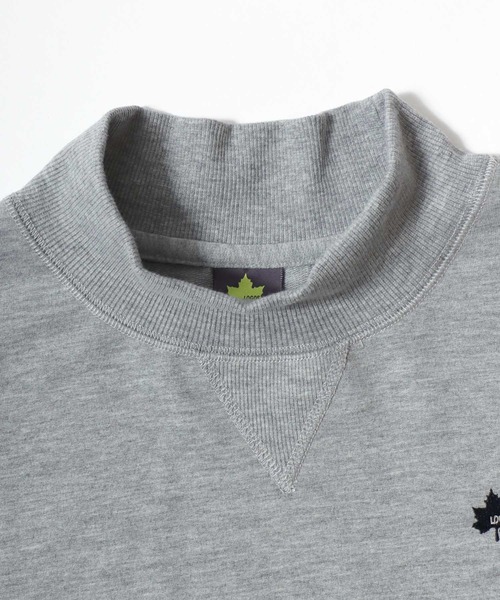LOGOS(ロゴス)の「2026AW LOGOS/ロゴス ドロップショルダー スウェット ミニ裏毛 ワンポイントロゴ モックネックチュニック(チュニック・レディース・スミクロ/ブラウン/グレー・L/M/LL)」の12枚目の写真