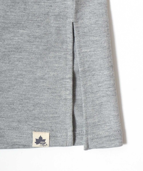 LOGOS(ロゴス)の「2026AW LOGOS/ロゴス ドロップショルダー スウェット ミニ裏毛 ワンポイントロゴ モックネックチュニック(チュニック・レディース・スミクロ/ブラウン/グレー・L/M/LL)」の13枚目の写真