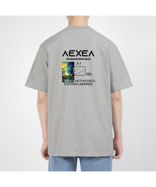 AEXEA(アクシー)の「ザスワン 半袖Tシャツ E04BRD_ABX10215(Tシャツ/カットソー・メンズ・グレー系その他/ブルー/ホワイト/ブラック・M/S/XL/L)」の1枚目の写真