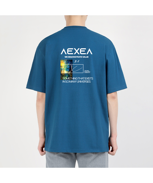 AEXEA(アクシー)の「ザスワン 半袖Tシャツ E04BRD_ABX10215(Tシャツ/カットソー・メンズ・グレー系その他/ブルー/ホワイト/ブラック・M/S/XL/L)」の4枚目の写真