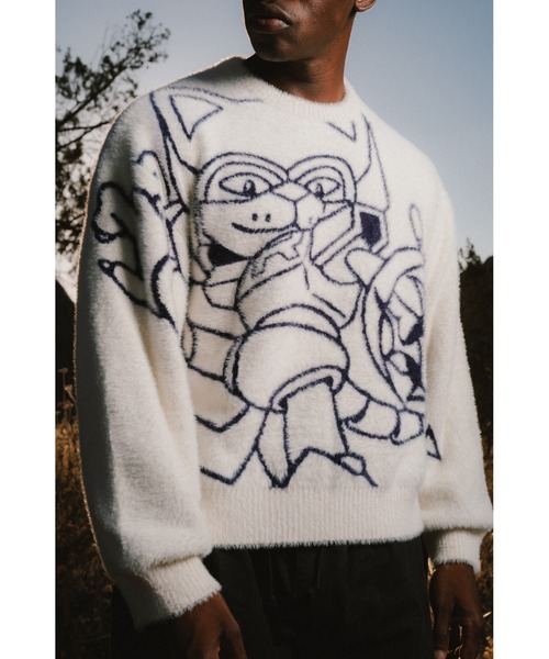 RIPNDIP(リップンディップ)の「ROKKUNERM MOHAIR SWEATER(ニット/セーター・メンズ・ホワイト系その他・SMALL/MEDIUM/LARGE)」の1枚目の写真