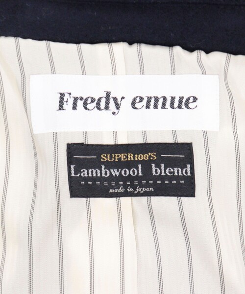 fredy emue（フレディエミュ）の「【人気アウターが今年も登場】Super100ステンカラーミドルコート（ステンカラーコート・レディース・ネイビー/チャコールグレー/ベビーピンク/ベージュ・36/38）」の5枚目の写真