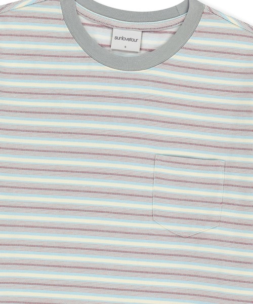 SUNLOVE(サンラブ)の「Dash Stripe LS Tee(Tシャツ/カットソー・レディース・ベージュ/ライトブルー/ネイビー・S/M/L)」の17枚目の写真