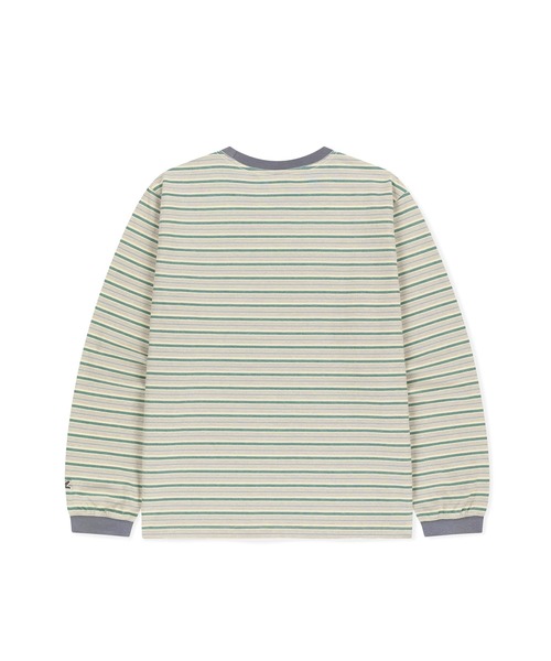 SUNLOVE(サンラブ)の「Dash Stripe LS Tee(Tシャツ/カットソー・レディース・ベージュ/ライトブルー/ネイビー・S/M/L)」の5枚目の写真