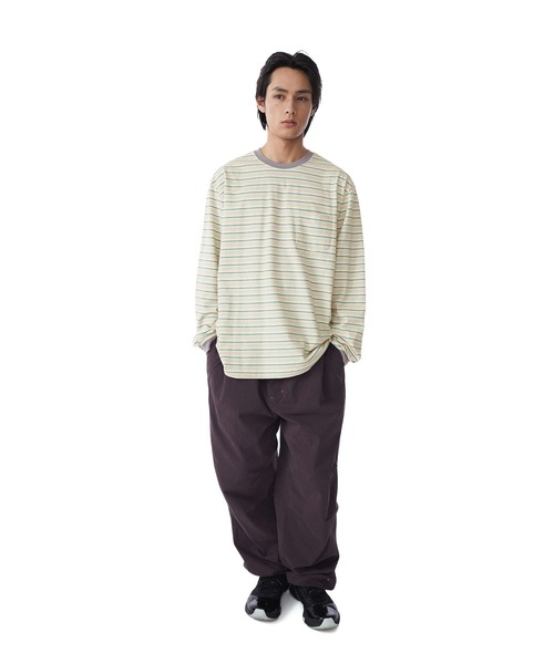SUNLOVE(サンラブ)の「Dash Stripe LS Tee(Tシャツ/カットソー・レディース・ベージュ/ライトブルー/ネイビー・S/M/L)」の8枚目の写真