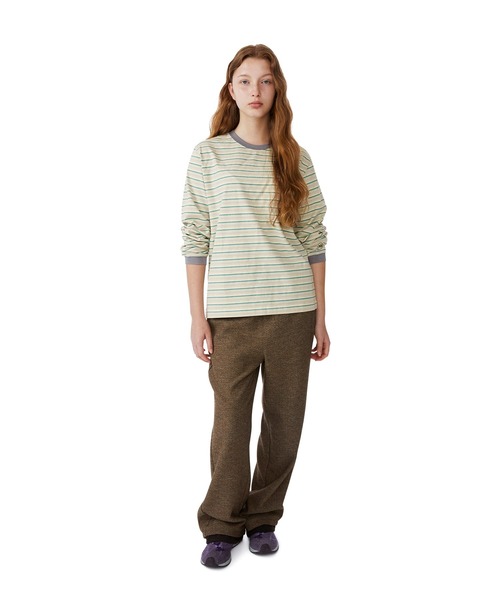 SUNLOVE(サンラブ)の「Dash Stripe LS Tee(Tシャツ/カットソー・レディース・ベージュ/ライトブルー/ネイビー・S/M/L)」の10枚目の写真