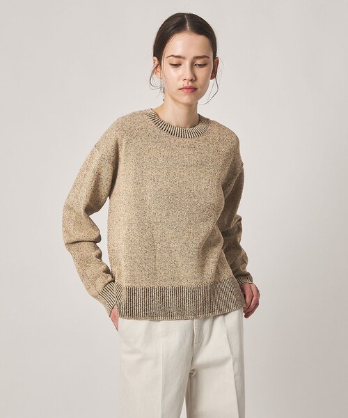Steven Alan(スティーブンアラン)の「<Steven Alan>ミックス ニット プルオーバー(ニット/セーター・レディース・ベージュ/ライトブルー・FREE)」の3枚目の写真