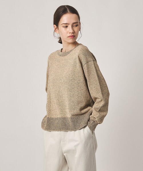 Steven Alan(スティーブンアラン)の「<Steven Alan>ミックス ニット プルオーバー(ニット/セーター・レディース・ベージュ/ライトブルー・FREE)」の4枚目の写真