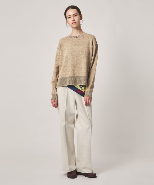 Steven Alan(スティーブンアラン)の「<Steven Alan>ミックス ニット プルオーバー(ニット/セーター・レディース・ベージュ/ライトブルー・FREE)」の5枚目の写真
