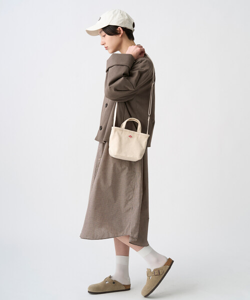 DANTON(ダントン)の「ORSAY PETIT - Cotton Canvas 2-Way Bag(トートバッグ・レディース・ブラウン/アイボリー/レッド/ブルー/ブラック・-)」の14枚目の写真