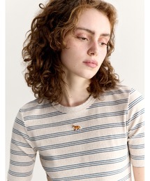 BABY FOX STRIPED FITTED TEE