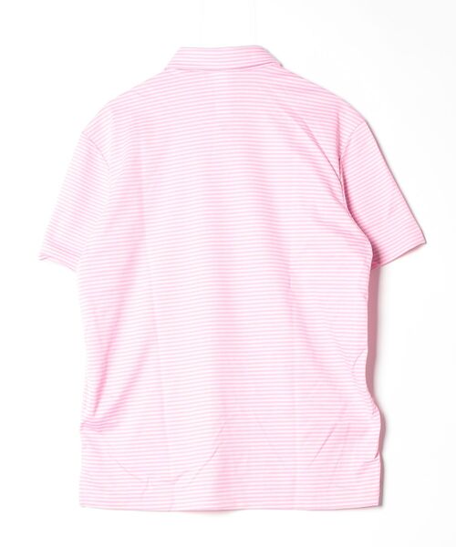 adidas(アディダス)の「オリジナルス ストライプ ピケ ポロシャツ【adidas Golf/アディダスゴルフ】(ポロシャツ・メンズ・ピンク系その他2・X-LARGE/SMALL/MEDIUM/LARGE/3XL/XX-LARGE)」の6枚目の写真