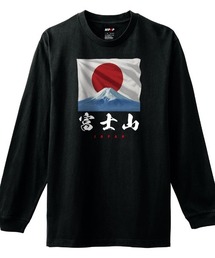NIPOP(ニポップ) 長袖Tシャツ 富士山 日の丸 和 プリント インバウンド お土産 ロンT トップス レディース