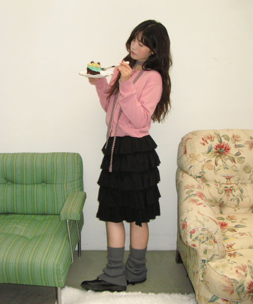 RONRON（ロンロン）の「BASIC WOOL ARCHIVE CARDIGAN PINK（カーディガン/ボレロ・レディース・その他・FREE）」の2枚目の写真