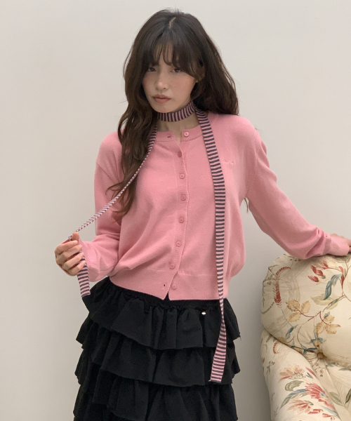RONRON（ロンロン）の「BASIC WOOL ARCHIVE CARDIGAN PINK（カーディガン/ボレロ・レディース・その他・FREE）」の5枚目の写真