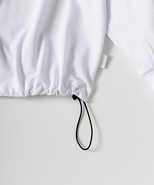 +phenix（プラスフェニックス）の「+phenix(プラスフェニックス)SCULPTED SLEEVE LONG SLEEVE TEE / スカルプテッド ロングスリーブTシャツ（Tシャツ/カットソー・メンズ・ブラウン/ブラック/ブルー/ホワイト・S/M/L）」の9枚目の写真