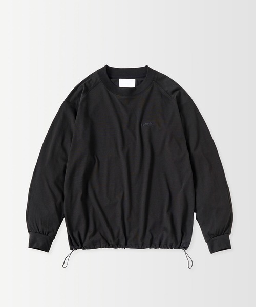 +phenix（プラスフェニックス）の「+phenix(プラスフェニックス)SCULPTED SLEEVE LONG SLEEVE TEE / スカルプテッド ロングスリーブTシャツ（Tシャツ/カットソー・メンズ・ブラウン/ブラック/ブルー/ホワイト・S/M/L）」の16枚目の写真