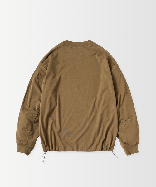 +phenix（プラスフェニックス）の「+phenix(プラスフェニックス)SCULPTED SLEEVE LONG SLEEVE TEE / スカルプテッド ロングスリーブTシャツ（Tシャツ/カットソー・メンズ・ブラウン/ブラック/ブルー/ホワイト・S/M/L）」の19枚目の写真