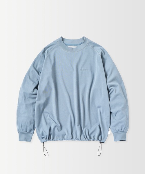 +phenix（プラスフェニックス）の「+phenix(プラスフェニックス)SCULPTED SLEEVE LONG SLEEVE TEE / スカルプテッド ロングスリーブTシャツ（Tシャツ/カットソー・メンズ・ブラウン/ブラック/ブルー/ホワイト・S/M/L）」の20枚目の写真