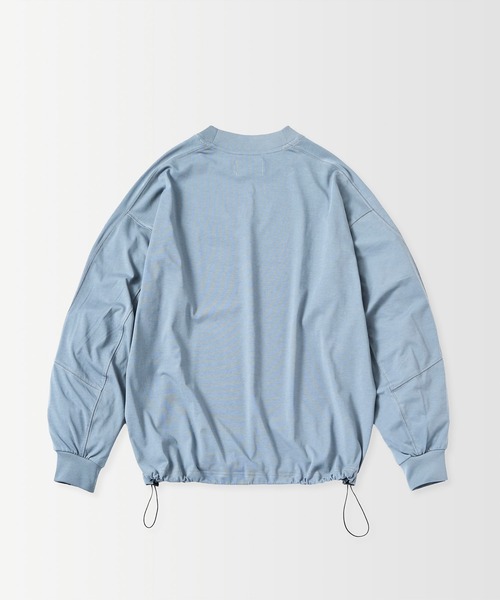 +phenix（プラスフェニックス）の「+phenix(プラスフェニックス)SCULPTED SLEEVE LONG SLEEVE TEE / スカルプテッド ロングスリーブTシャツ（Tシャツ/カットソー・メンズ・ブラウン/ブラック/ブルー/ホワイト・S/M/L）」の10枚目の写真