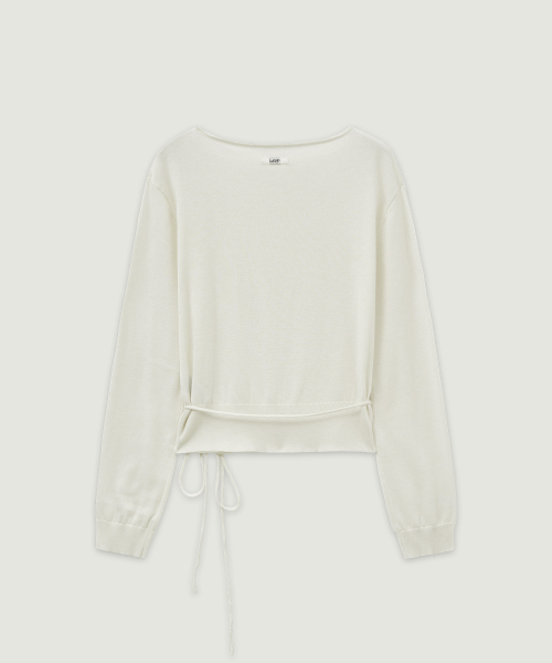 LMOOD WOMEN(エルムード ウーマン)の「デフネ シルクウール ボートネックプルオーバーニット アイボリー(ニット/セーター・レディース・その他・38/36)」の2枚目の写真