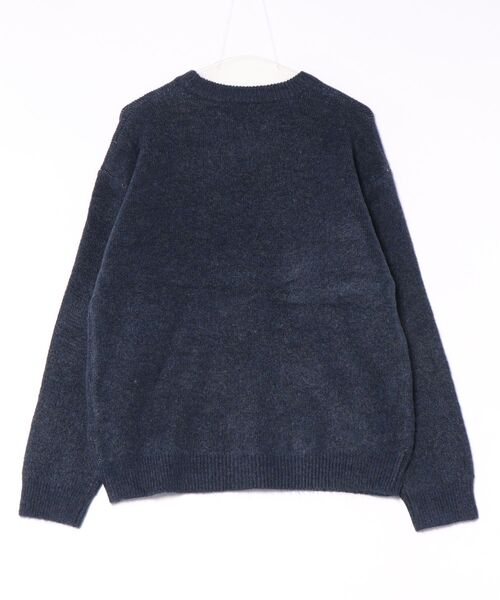 coca(coca)(コカ)の「ヤク風ロゴニットトップス(ニット/セーター・メンズ・ライトグレー/ブルー/ライトベージュ/ブラック・L/XL/M)」の5枚目の写真