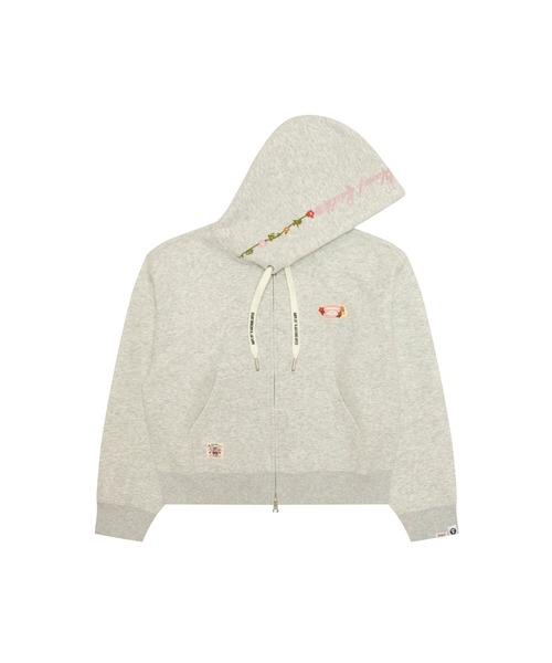 AAPE BY A BATHING APE(エーエイプバイアベイシングエイプ)の「AAPE MAIN ZIP UP HOODIE(パーカー・レディース・オフホワイト・X-SMALL/SMALL/XX-SMALL)」の1枚目の写真