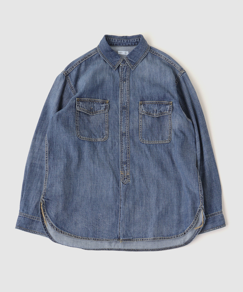 B.C STOCK(ベーセーストック)の「RELAX DENIM SHIRTS(シャツ/ブラウス・メンズ・コバルトブルー/サックスブルー・LARGE/MEDIUM)」の3枚目の写真